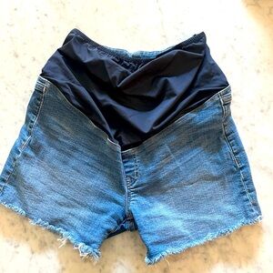 Madewell Maternity High Waist Denim Shorts 28